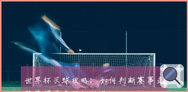 世界杯买球攻略：如何判断赛事走势赢得更多投注收益